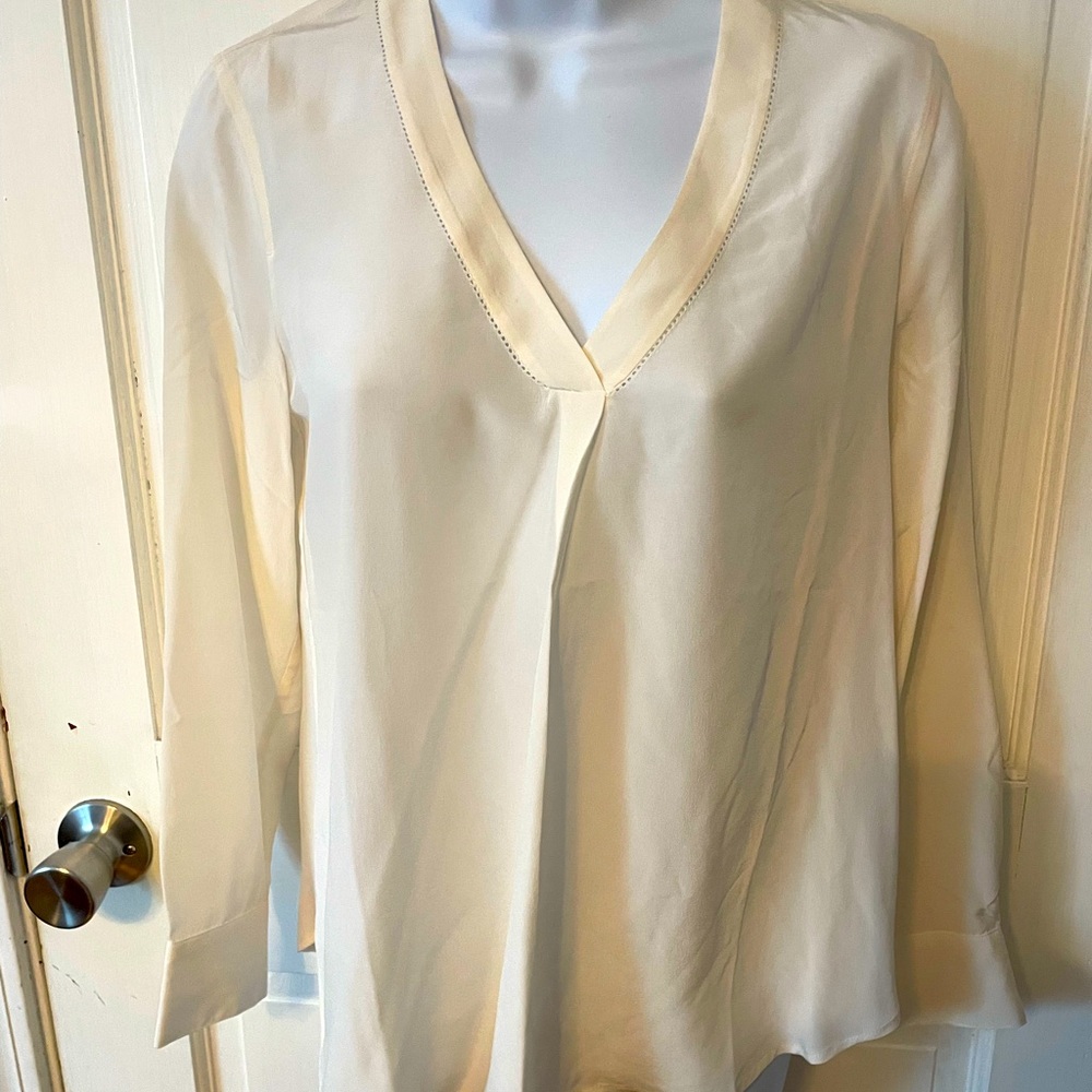 NWT Jcrew Silk Ivory Blouse